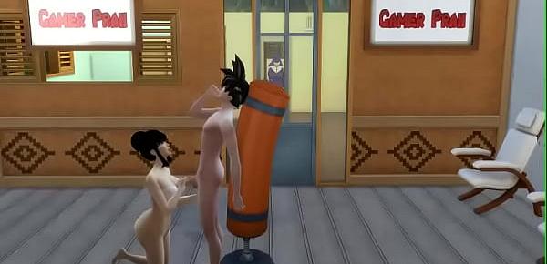  Goku Porn Cap 3 Goku le pide a la esposa de vegeta si quiere tener sexo y luego viene la esposa de goku le dice para hacer un trio